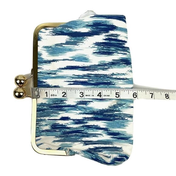 C. Wonder Ikat Clutch Bag Watercolor Kiss Lock Small Handbag Purse Brand New - Picture 6 of 6